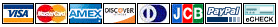 We accept all major credit cards All major credit cards