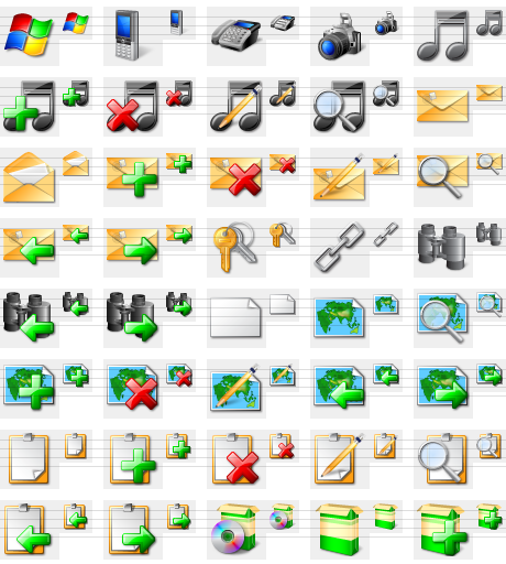Icons offered in 3 variations