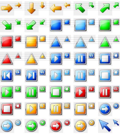They exactly match the new Vista user interface