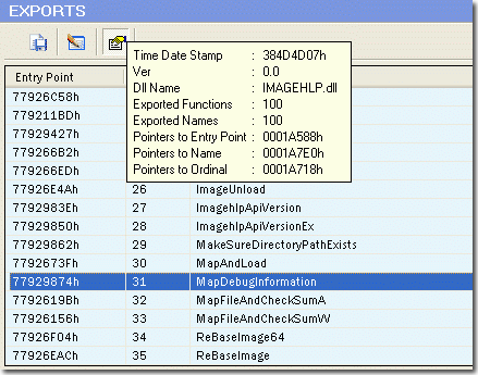 Export Viewer to view functions inside dll