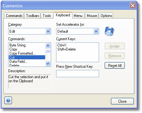 Hex Editor customize