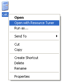 Open with Resource Tuner