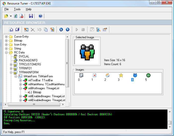 Resource Browser to explore Delphi Forms Resource Browser