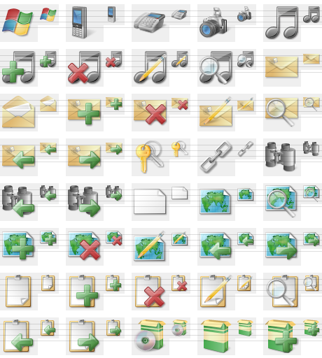 Icons offered in 3 variations
