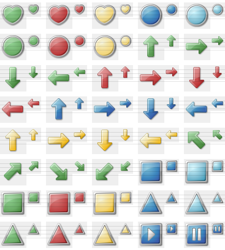 They exactly match the new Vista user interface