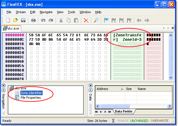 Editing NTFS Alternate Streams in hex editor NTFS Alternate Stream