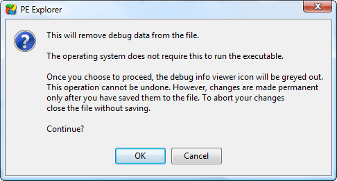 Remove debug information Remove debug information